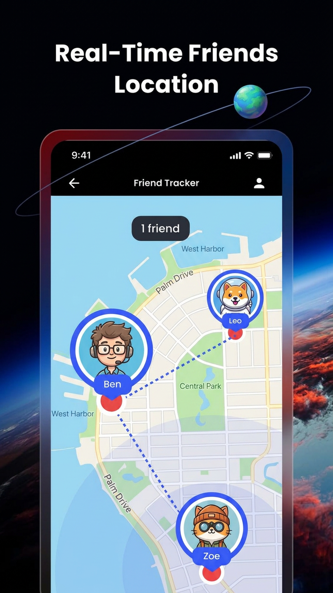 Live Earth Map screen 4